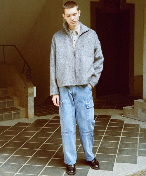 KIIT（キート）の「KIIT キート / CONVERTIBLE COLLAR WRINKLES SHIRT コンバーティブルカラー2WAYリンクルストライプシャツ / KIP-B99-007（シャツ/ブラウス・メンズ・グレー系その他/ベージュ系その他・1/2/3）」の4枚目の写真