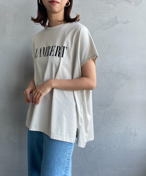 MICA＆DEAL (マイカ＆ディール)　ラウンドヘム フレンチスリーブ　Tシャツ MICA&DEAL MICA＆DEAL (マイカ＆ディール) ラウンドヘム