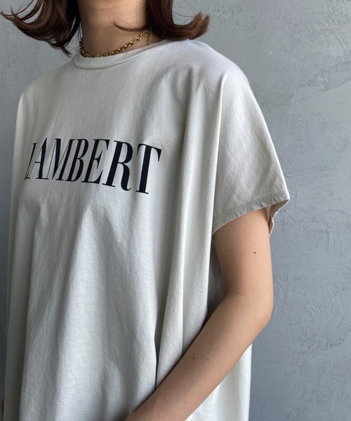 MICA＆DEAL マイカ＆ディール　フレンチスリーブ　ロゴプリント Tシャツ MICA&DEAL tシャツ 「MICA＆DEAL/マイカアンドディール」 別注