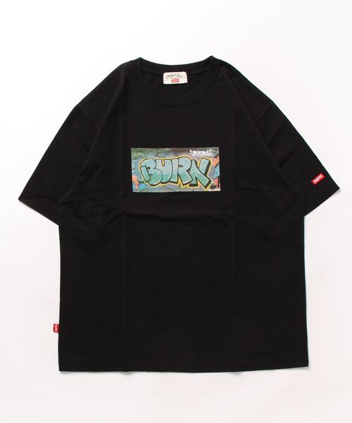 Naked Rust and other POEMS(ネイキッドラストアンドアザーポエムス)の「ミドルウエイト天竺 転写 PT 半袖 CREW TEE(BEY)(Tシャツ/カットソー・メンズ・ブラック/ホワイト/エメラルド・FREE)」の2枚目の写真