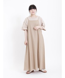 Samansa Mos2 | リネンレーヨンキャミワンピース(ワンピース)