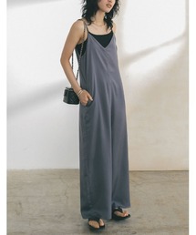 [2023 SUMMER PRE ORDER][低身長/高身長サイズ有]マットサテンキャミサロペット