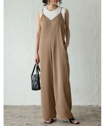 Re:EDIT | [2023 SUMMER COLLECTION][低身長/高身長サイズ有]マットサテンキャミサロペット(サロペット/オーバーオール)