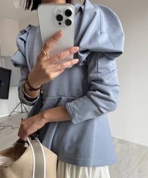Puff Sleeve Peplum Tops