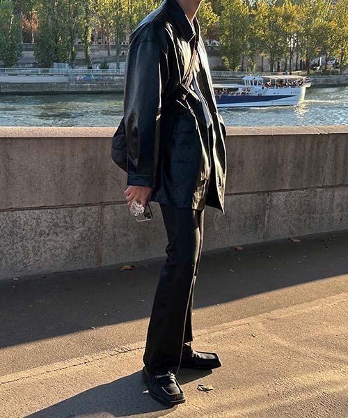 ASCLO（エジュクロ）の「【THE KLOBAL STAGE 着用】ASCLO [ASCLO MADE] ASCLO Dry Black Coating Jeans（デニムパンツ・メンズ・ブラック・SMALL/MEDIUM/LARGE）」の11枚目の写真