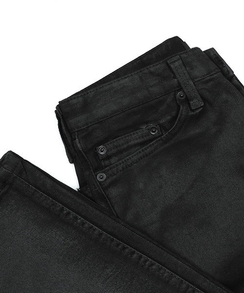 ASCLO（エジュクロ）の「【THE KLOBAL STAGE 着用】ASCLO [ASCLO MADE] ASCLO Dry Black Coating Jeans（デニムパンツ・メンズ・ブラック・SMALL/MEDIUM/LARGE）」の13枚目の写真