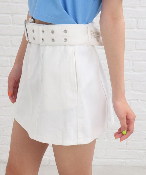 PINK-latte（ピンクラテ）の「◇Y2K気分♪太ベルト付きローライズミニ