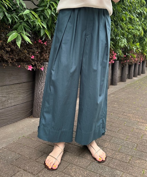 qualite（カリテ）の「ダンプイージータックパンツ（その他パンツ・レディース・ダークグリーン/オレンジ系その他・38/36）」の2枚目の写真