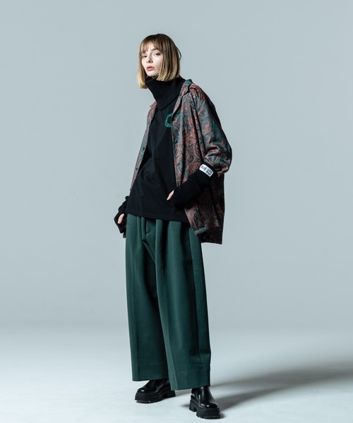 glamb（グラム）の「Open Collar Paisley SH / オープンカラー