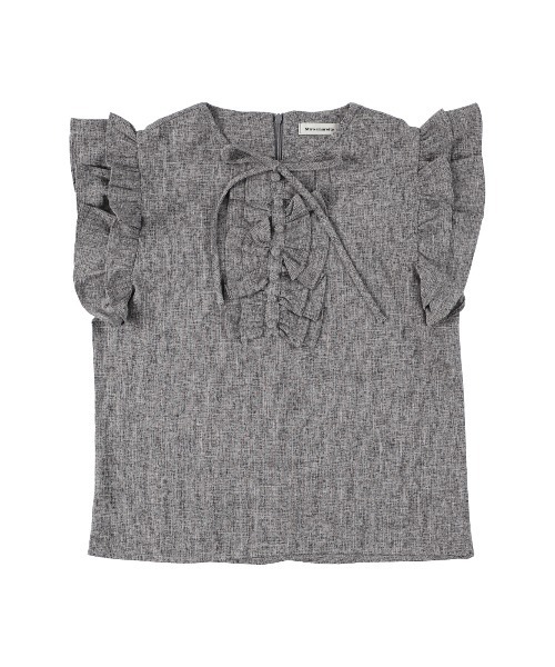 MIRO AMURETTE（ミロアミュレット）の「frilly design blouse/フリルブラウス（シャツ/ブラウス・レディース・グレー・FREE）」の14枚目の写真