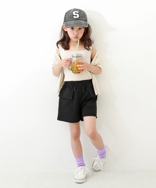 devirock（デビロック）の「リブタンクトップ（タンクトップ・キッズ・アイボリー/グリーン系その他/レッド系その他/ブラック・100cm/110cm/120cm/130cm/140cm/150cm/160cm）」の5枚目の写真