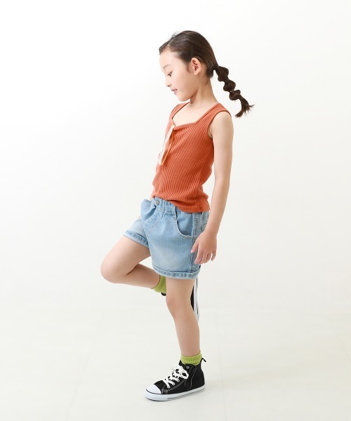 devirock（デビロック）の「リブタンクトップ（タンクトップ・キッズ・アイボリー/グリーン系その他/レッド系その他/ブラック・100cm/110cm/120cm/130cm/140cm/150cm/160cm）」の8枚目の写真