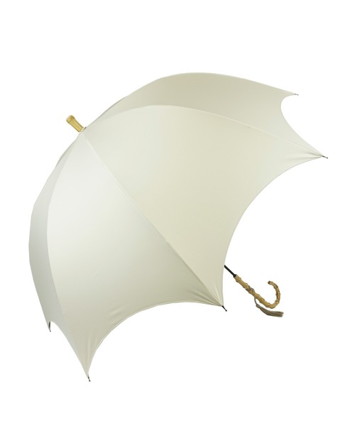 macocca(マコッカ)の「完全遮光 UVカット100% 晴雨兼用 竹手元 タッセル付き 長傘 無地(長傘・レディース・ブラック/オフホワイト/モカ/ピンクベージュ/グレイッシュベージュ・FREE)」の14枚目の写真