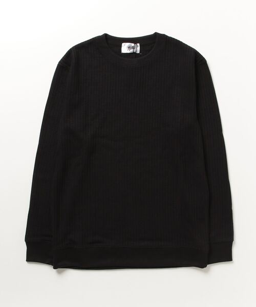 Mag.（マグ）の「【オーバーサイズデザイン】ワッフルロンT（Tシャツ/カットソー・メンズ・ブラック/オフホワイト/杢グレー・MEDIUM/LARGE/X-LARGE）」の6枚目の写真