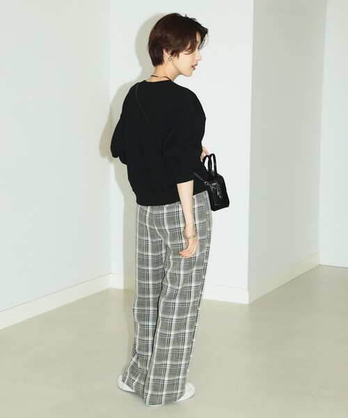 B:MING by BEAMS(ビーミングバイビームス)の「B:MING by BEAMS / チェック ストレート パンツ(その他パンツ・レディース・ブラック/パープル・SMALL/MEDIUM)」の13枚目の写真