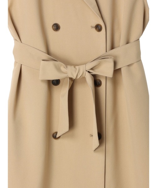 earth music&ecology（アースミュージックアンドエコロジー）の「ロングジレンチ（ベスト・レディース・ベージュ/ブラック・FREE）」の18枚目の写真