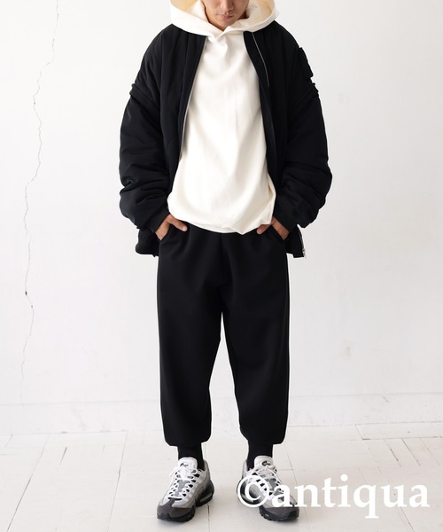 antiqua（アンティカ）の「ラグランコクーンフーディー（パーカー・レディース・ブラック/グリーン/オフホワイト/杢グレー・FREE）」の8枚目の写真