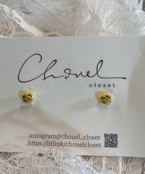 muure(ミュール)の「【CHOUEL closet】ニュアンス1粒ピアス(ピアス(両耳用)・レディース・ゴールド/シルバー・FREE)」の5枚目の写真