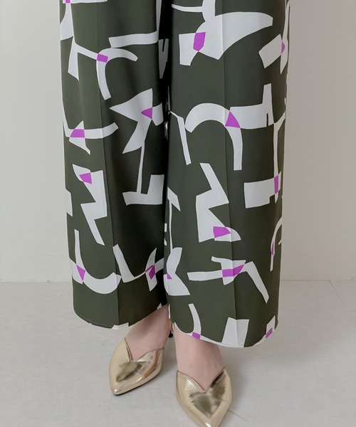 TEVALT（ヴァレット）の「キカプリントパンツ（その他パンツ・レディース・カーキ/ブラック・38）」の13枚目の写真