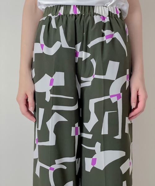 TEVALT（ヴァレット）の「キカプリントパンツ（その他パンツ・レディース・カーキ/ブラック・38）」の11枚目の写真