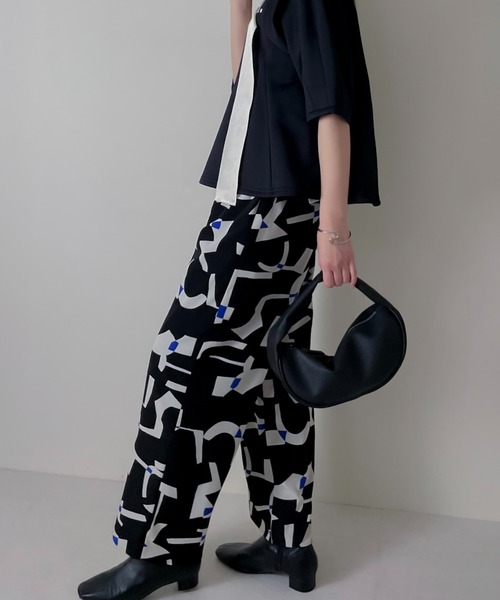 TEVALT（ヴァレット）の「キカプリントパンツ（その他パンツ・レディース・カーキ/ブラック・38）」の14枚目の写真