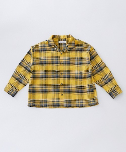 EAST END HIGHLANDERS（イーストエンドハイランダーズ）の「East End Highlanders / オープンカラーシャツ<100-120cm>（シャツ/ブラウス・キッズ・イエロー・120/110/100）」の2枚目の写真