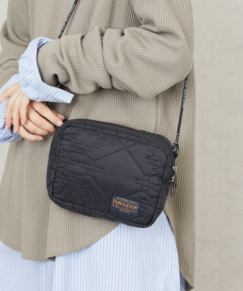 FREAK'S STORE（フリークスストア）の「PENDLETON×FREAK'S STORE/ペンドルトン 限定展開　別注QUILT SHOULDER BAG/キルトショルダーバッグ（ショルダーバッグ・レディース・ベージュ/ブラック/オリーブ・ONE SIZE）」の13枚目の写真