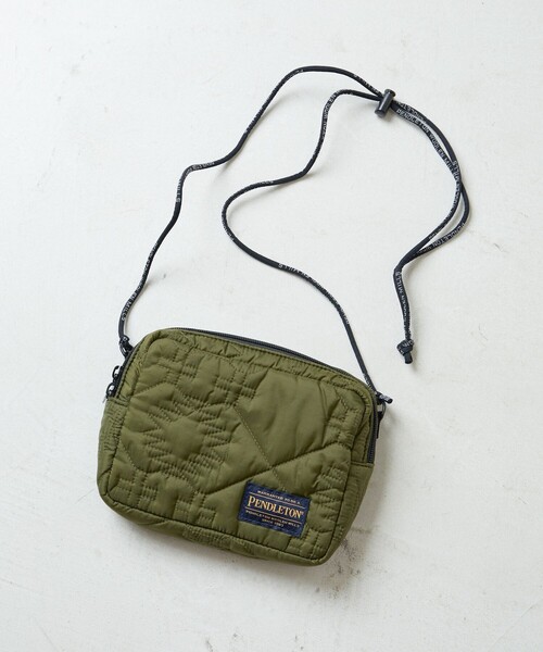 FREAK'S STORE（フリークスストア）の「PENDLETON×FREAK'S STORE/ペンドルトン 限定展開　別注QUILT SHOULDER BAG/キルトショルダーバッグ（ショルダーバッグ・レディース・ベージュ/ブラック/オリーブ・ONE SIZE）」の12枚目の写真