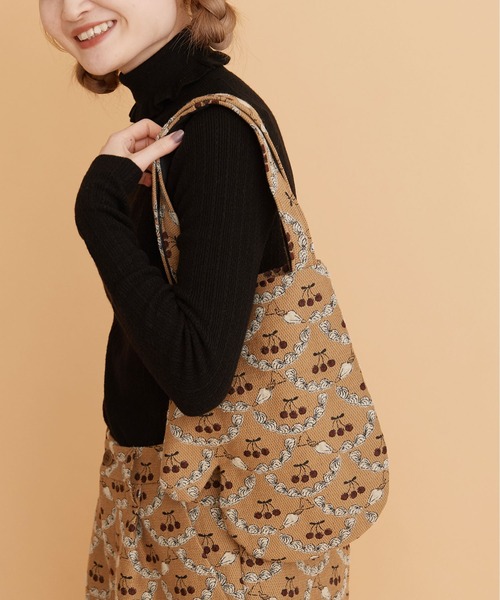 peu pres(プープレ)の「ホイップジャカード ミトンバッグ(トートバッグ・レディース・ベージュ/ホワイト・FREE)」の4枚目の写真