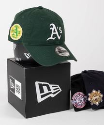 NEW ERA（ニューエラ）の「【NEW　ERA/ニューエラ】9THIRTY MLB Side Patch オークランド・アスレチックス ロゴ刺繍 キャップ/ダークグリーン（キャップ・レディース）」