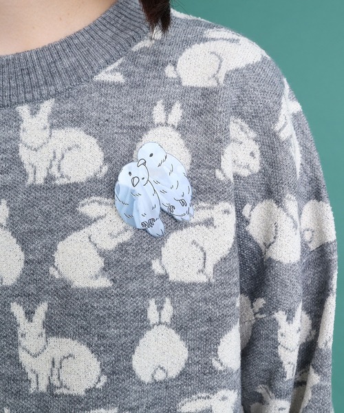 didizizi（ディディジジ）の「BIRDS　ブローチ（ブローチ/コサージュ・レディース・サックスブルー/イエロー・FREE）」の7枚目の写真