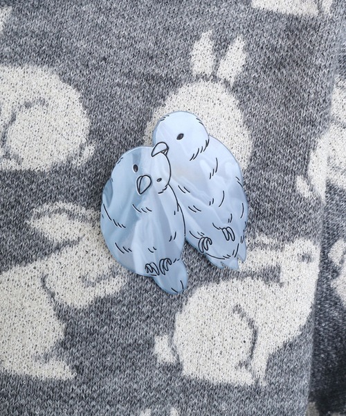 didizizi（ディディジジ）の「BIRDS　ブローチ（ブローチ/コサージュ・レディース・サックスブルー/イエロー・FREE）」の8枚目の写真