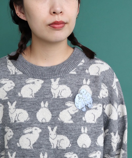 didizizi（ディディジジ）の「BIRDS　ブローチ（ブローチ/コサージュ・レディース・サックスブルー/イエロー・FREE）」の9枚目の写真