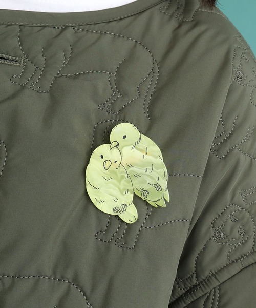 didizizi（ディディジジ）の「BIRDS　ブローチ（ブローチ/コサージュ・レディース・サックスブルー/イエロー・FREE）」の4枚目の写真