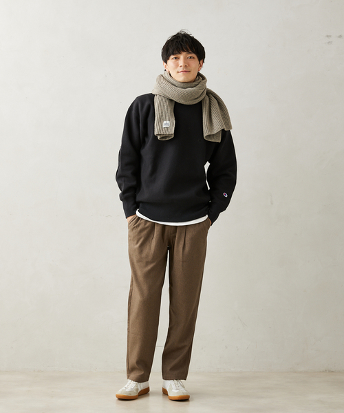 JOURNAL STANDARD relume（ジャーナルスタンダード　レリューム）の「HAMILTON KNIT マフラー（マフラー・メンズ・サファリグリーン/グレー/パープル/ブラック系その他・FREE）」の5枚目の写真