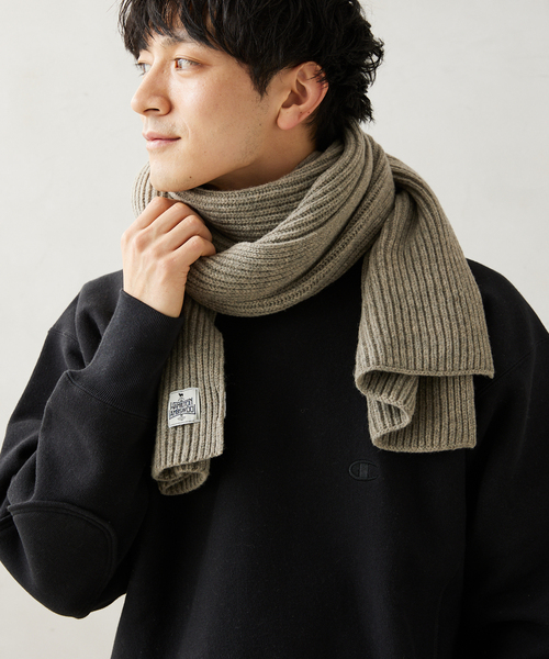 JOURNAL STANDARD relume（ジャーナルスタンダード　レリューム）の「HAMILTON KNIT マフラー（マフラー・メンズ・サファリグリーン/グレー/パープル/ブラック系その他・FREE）」の8枚目の写真