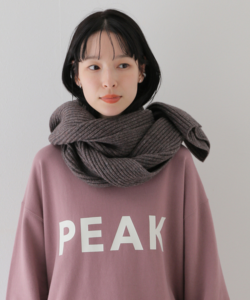 JOURNAL STANDARD relume（ジャーナルスタンダード　レリューム）の「HAMILTON KNIT マフラー（マフラー・メンズ・サファリグリーン/グレー/パープル/ブラック系その他・FREE）」の13枚目の写真