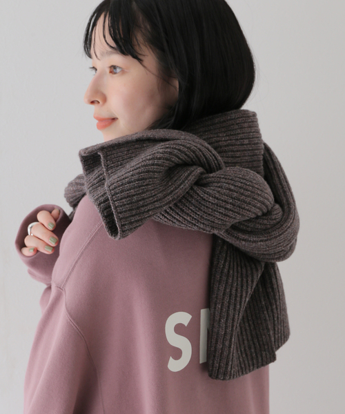 JOURNAL STANDARD relume（ジャーナルスタンダード　レリューム）の「HAMILTON KNIT マフラー（マフラー・メンズ・サファリグリーン/グレー/パープル/ブラック系その他・FREE）」の15枚目の写真