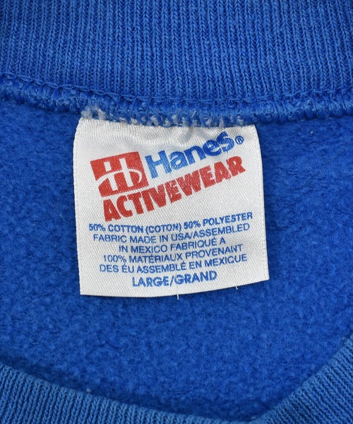 VINTAGE(ヴィンテージ)の「【ヴィンテージ古着】90's MONCTON HAWKS / モンクトン・ホークス AHL モックネックスウェット(スウェット・メンズ・ブルー・LARGE)」の4枚目の写真