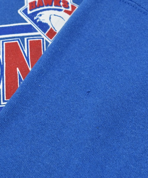 VINTAGE(ヴィンテージ)の「【ヴィンテージ古着】90's MONCTON HAWKS / モンクトン・ホークス AHL モックネックスウェット(スウェット・メンズ・ブルー・LARGE)」の8枚目の写真