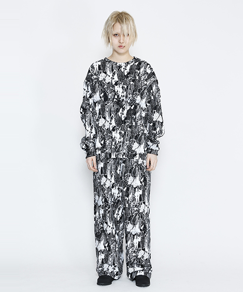 IKUMI（イクミ）の「【IKUMI×ALISA】UKIYOE PRINT SWEATPANTS（その他パンツ・レディース・ホワイト/ブラック・FREE）」の8枚目の写真