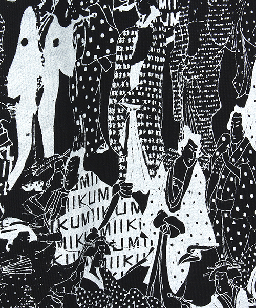 IKUMI（イクミ）の「【IKUMI×ALISA】UKIYOE PRINT SWEATPANTS（その他パンツ・レディース・ホワイト/ブラック・FREE）」の7枚目の写真