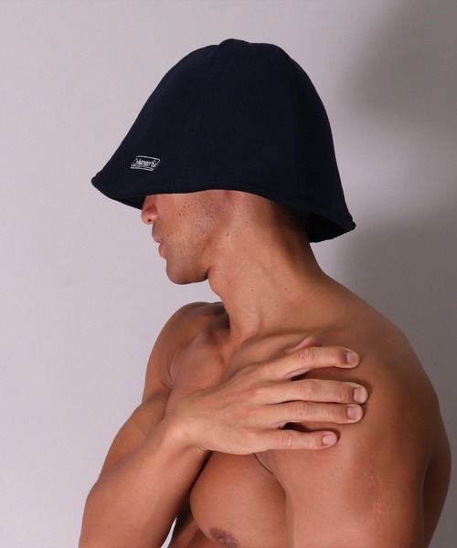 COLEMAN(コールマン)の「(LF)【Coleman】コットン パイル サウナハット(ハット・メンズ・ブラック/ネイビー/ベージュ/杢グレー・ONE SIZE)」の4枚目の写真