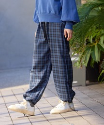AO2（アオズ）の「Plaid easy pants / チェック柄 イージーパンツ 夏物 夏服（その他パンツ）」