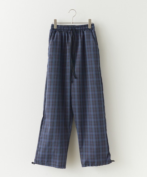 AO2(アオズ)の「Plaid easy pants / チェック柄 イージーパンツ 秋物 秋服 2026年秋冬(その他パンツ・レディース・ブルー・L/XL)」の6枚目の写真