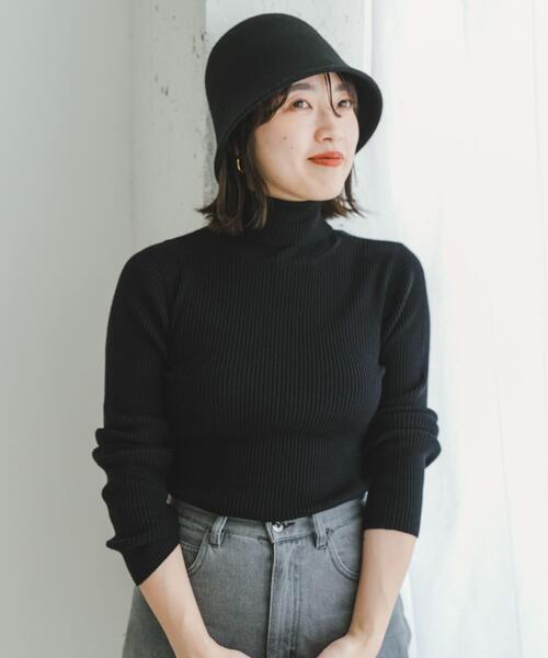 ITEMS URBANRESEARCH(アイテムズ アーバンリサーチ)の「ウールベルハット(ハット・レディース・ブラック/ブラウン・-)」の3枚目の写真