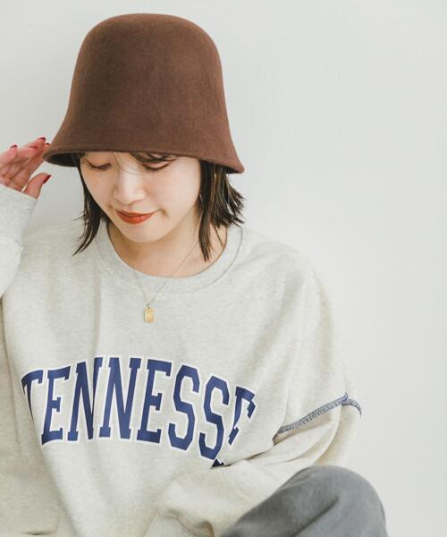 ITEMS URBANRESEARCH(アイテムズ アーバンリサーチ)の「ウールベルハット(ハット・レディース・ブラック/ブラウン・-)」の6枚目の写真