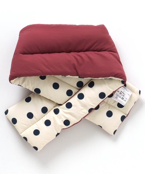 BREEZE(ブリーズ)の「キルトリバーシブルマフラー(マフラー・キッズ・アイボリー/オレンジ・MEDIUM/SMALL)」の4枚目の写真