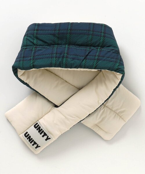 BREEZE(ブリーズ)の「キルトリバーシブルマフラー(マフラー・キッズ・アイボリー/オレンジ・MEDIUM/SMALL)」の7枚目の写真