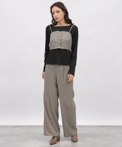 LAKOLE（ラコレ）の「チェックアソートビスチェ / 982194（ベスト・レディース・チャコールグレー/ブラウン/ベージュ系5・SMALL/MEDIUM）」の21枚目の写真